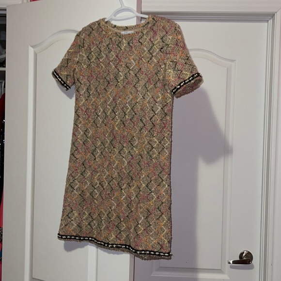 Tweed midi dress beautiful chic and trendy - Picture 1 of 3